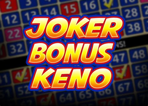 Jogar Joker Bonus Keno com Dinheiro Real
